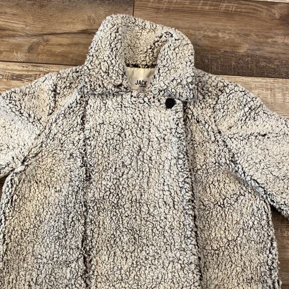 JACK BY DD DAKOTA Grey Shearling Jacket Large - Picture 11 of 14